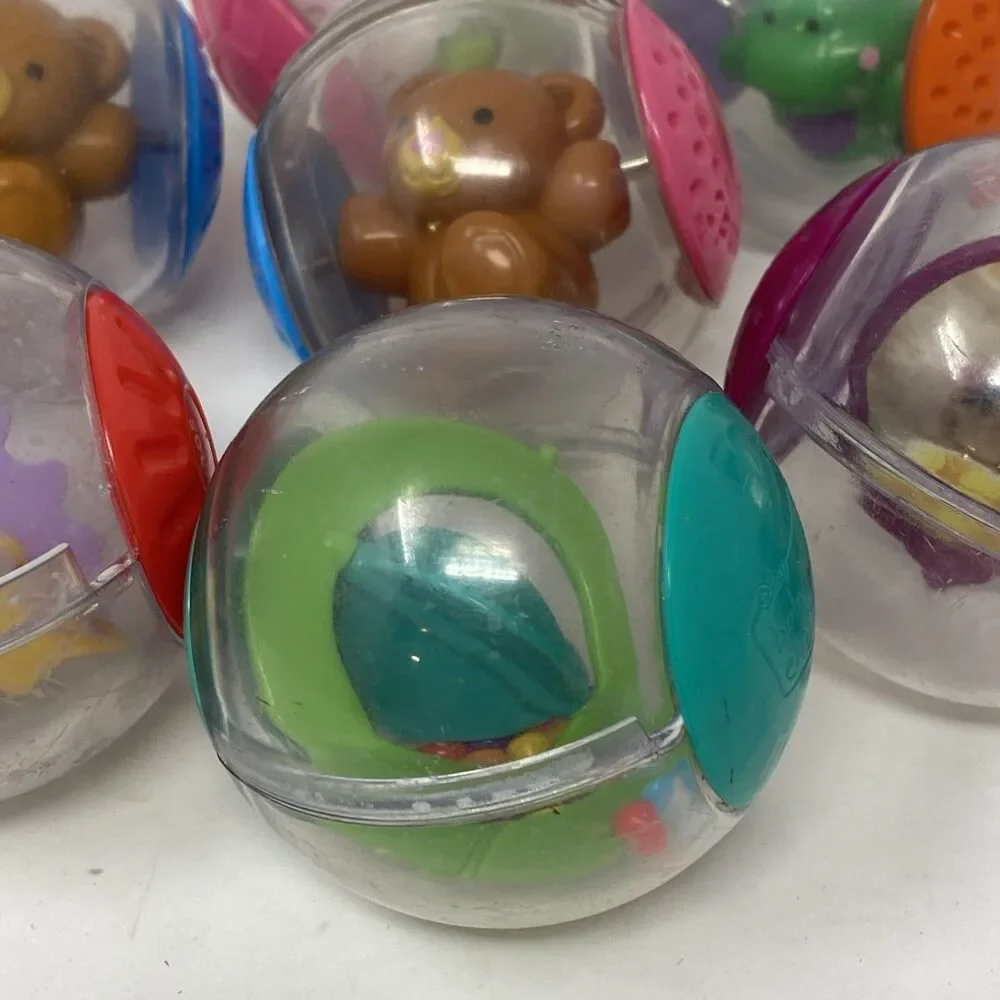 Vintage Fisher Price Roll Around Balls Lot Of 7